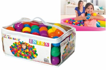 INTEX 100PC FUN BALLS IN BAG
