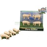 KIDS GLOBE 4 PK PIGS