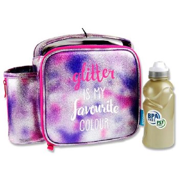 SMASH GLITTER LUNCH BAG &amp; BOTT