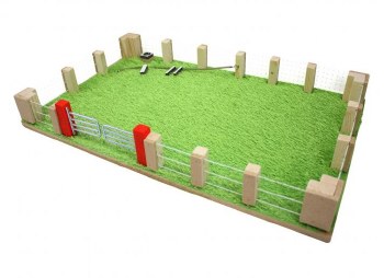 FIELD WITHN WIRE FENCE