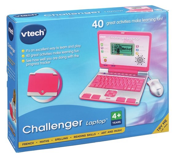 VT CHALLENGER LAPTOP PINK - Bailey's Toymaster