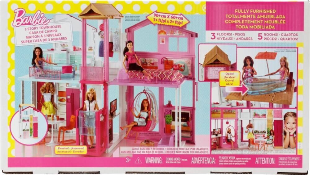 Barbie Townhouse Amazon Casa Di Malibu Barbie Casa Di Barbie