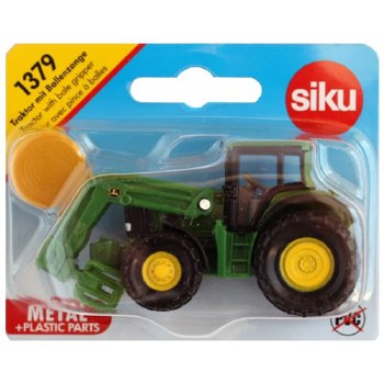 SIKU 1:87 JD W/BALE GRIPPER