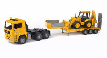 BRUDER LOWLOADER TRUCK W WHEEL