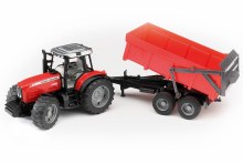 BRUDER MF 7480 TRACTOR & TRAIL