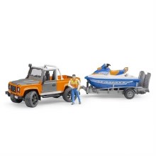 BRUDER LAND ROVER W/SKI & DRIV