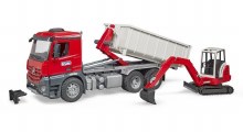 MB AROCS TRUCK & SCHAEFF HR16