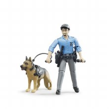 62150 BWORLD POLICEMAN W/DOG