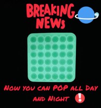 POPPER PUSH GLOW IN THE DARK