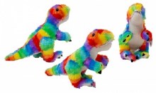 PLUSH MULTI COLOURED DINOS AST