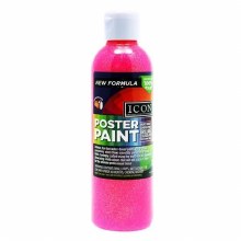 ICON GLITTER TEMPERA PINK 300M
