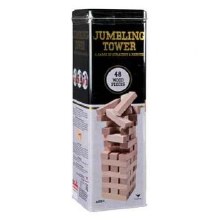 WOOD TUMBLING TOWER IN TIN