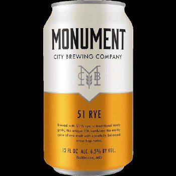 Monument 51 Rye 6pk Can