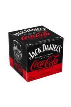 Jack Whiskey Coke Zero 4pk