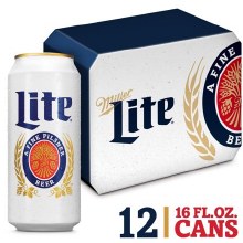 Miller Lite 16oz 12pk Cans