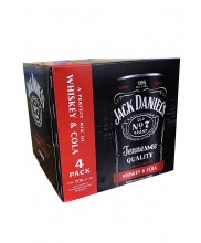 Jack Daniels Whiskey/cola 4pk