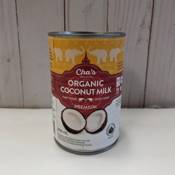 Cha's Coconut Milk, 400mL, Premium Organic