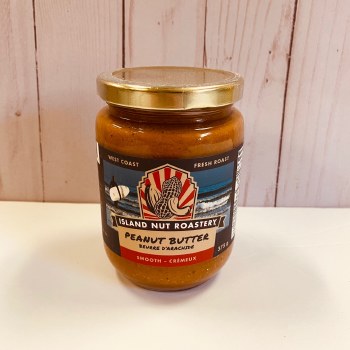 Island Nut Roastery Smooth Peanut Butter, 375g