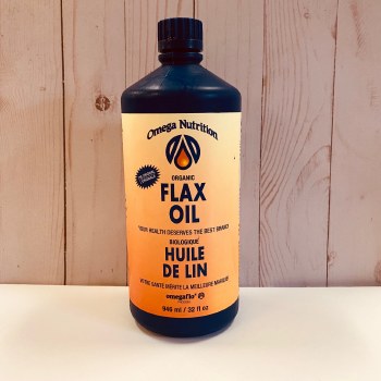 Omega Organic Flax Oil, 946mL