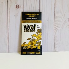 Viva Cacao Coconut/ Milk Artisinal Chocolate Bar, 41g