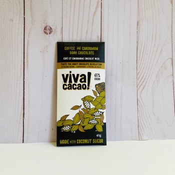 Viva Cacao Artisinal Chocolate Bar - Coffee &amp; Cardamom, 41g