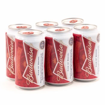 Budweiser: 6 Pack (Cans)