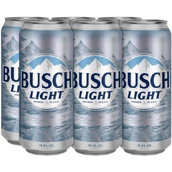 Busch: Light (6 Pack 16oz Cans)