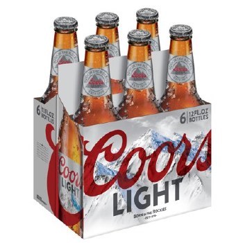 Coors: Light 6 Pack (Bottles)