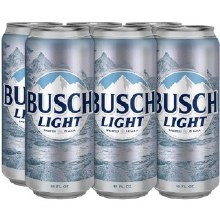 Busch: Light (6 Pack 16oz Cans)
