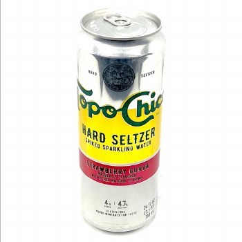 Topo Chico: Hard Seltzer Strawberry Guava 24oz Can