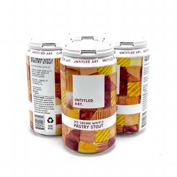 Untitled Art:  Ice Cream Waffle Stout 4 Pack 12oz Cans