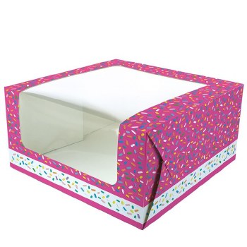 10" Cake box Sprinkles