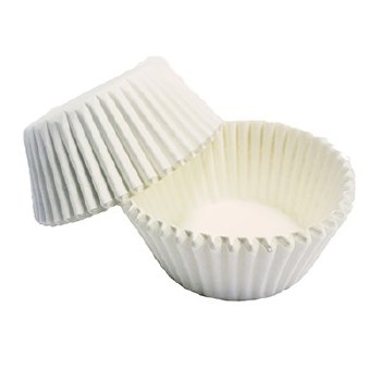 100 Mini White Baking Cases