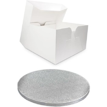 12" Round Cake Card &amp; Box