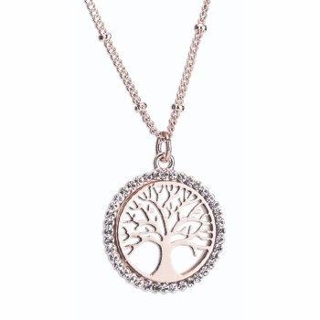Newgrange Living - Jewellery Rose Gold Tree of Life Pendant