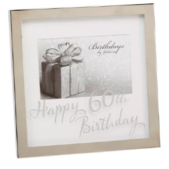 60th Birthday Mirror 4x6 Frame
