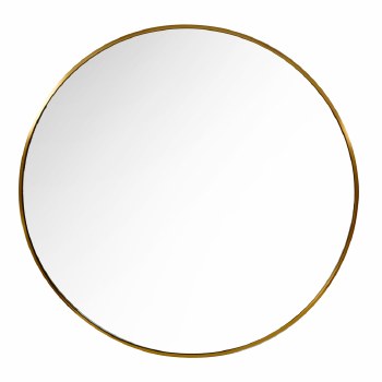 Tara Lane Wall Mirror Gold Round 90cm