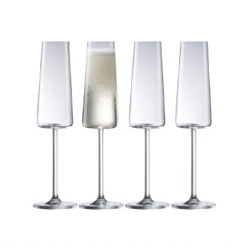 Galway Crystal Alto Flute Set of 4