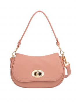 GIONNI HANDBAG AMETHYST CURVE SHOULDER BAG PINK
