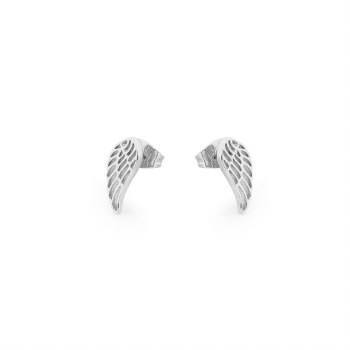 Tipperary Crystal Angel Wings Silver Earrings Mini Stud