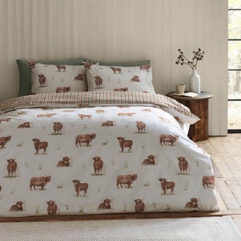 Angus Highland Cow Double Duvet