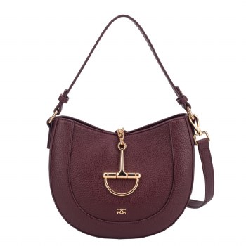 Gionni Handbags Aura Curved Hobo Bag Burgundy