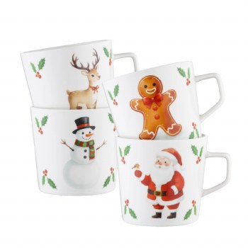 Aynsley Characters Mugs Set of 4