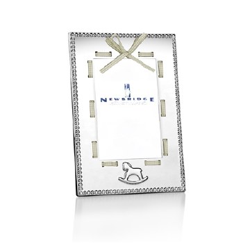 Newbridge Silverware Baby Frame White Ribbon