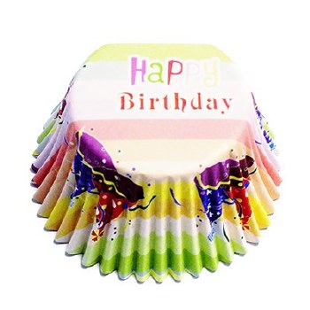 Baking Cases - Party Hats Pk30