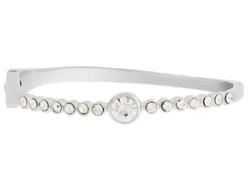 Indulgence Bangle Crystal Rhodium Hinge
