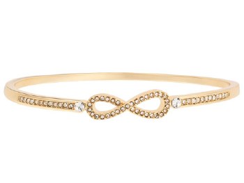 Indulgence Bangle Gold Crystal Infinity
