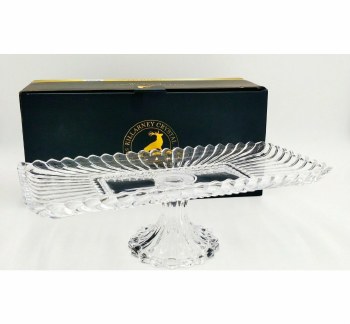 Killarney Crystal Beaufort Rectangular Footed Plate