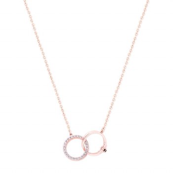 Tipperary Crystal Bee Rose Gold Infinity Pendant