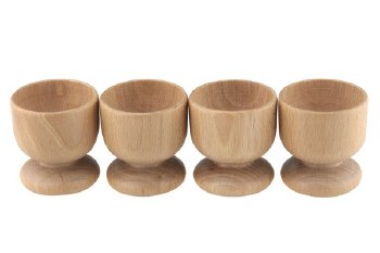 Beech Egg Cups Set of 4